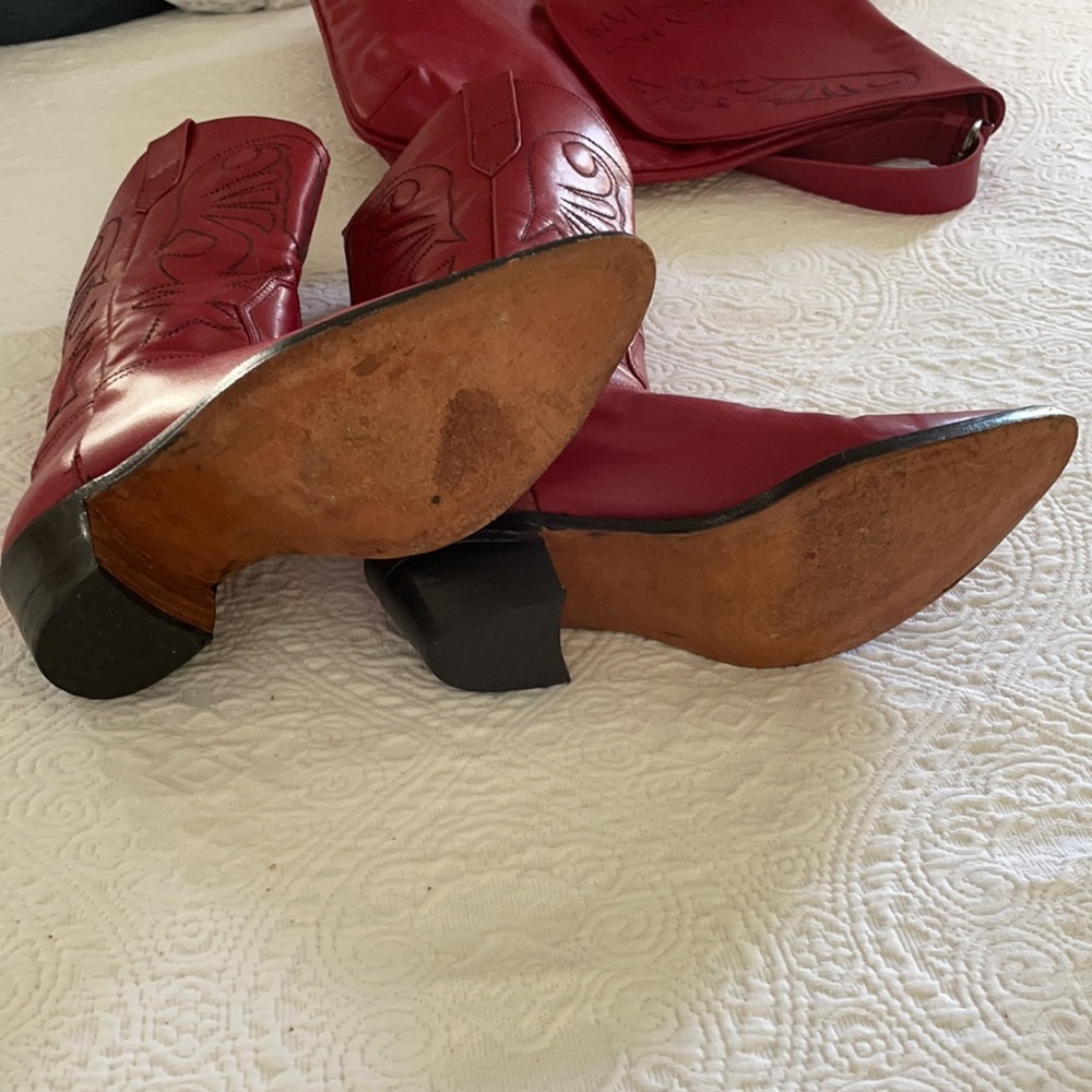 Leather boots and purse set - Picture 11 of 15